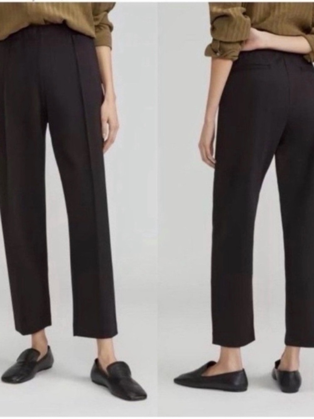 Everlane The Dream Pant Tapered Leg Casual Pant - Picture 2 of 5